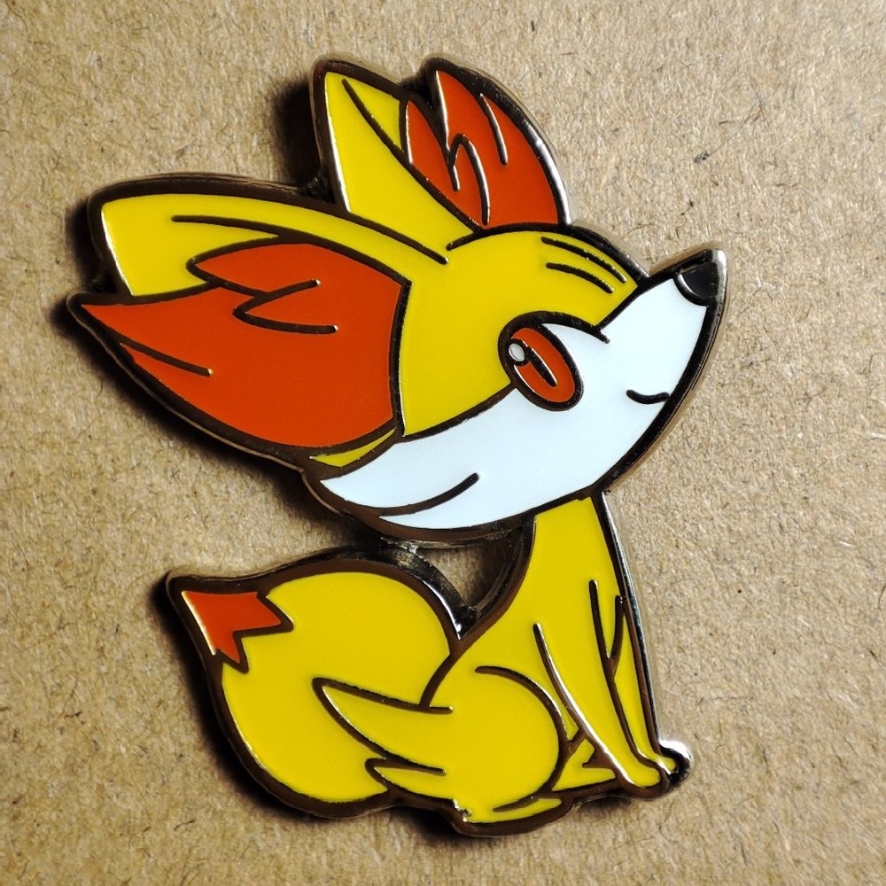 Fennekin Official Fox Pokemon Lapel Pin